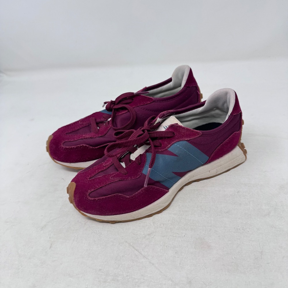 New Balance 327 Sneakers Burgundy Size 1.5 Kids GS Retro Athletic Shoes